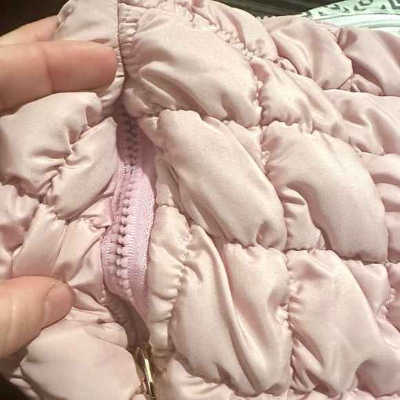 FUL and Justin Timberlake - Quilted Puffer Bag in Berry Pink - NEW WITH TAGS - Picture 11 of 11
